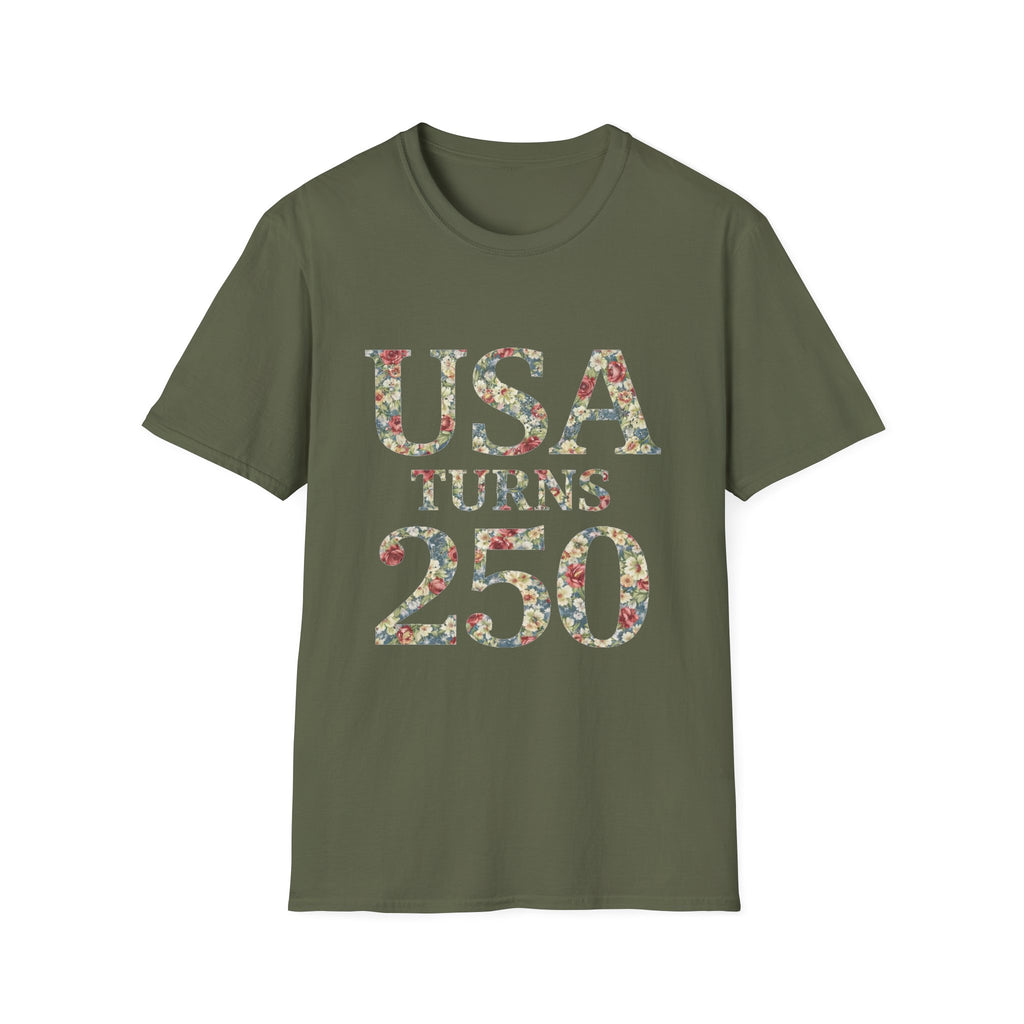 Floral America 250th Anniversary T-Shirt