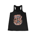 Gettin Our Kicks Cowgirl Boots Women's Flowy Racerback Tank