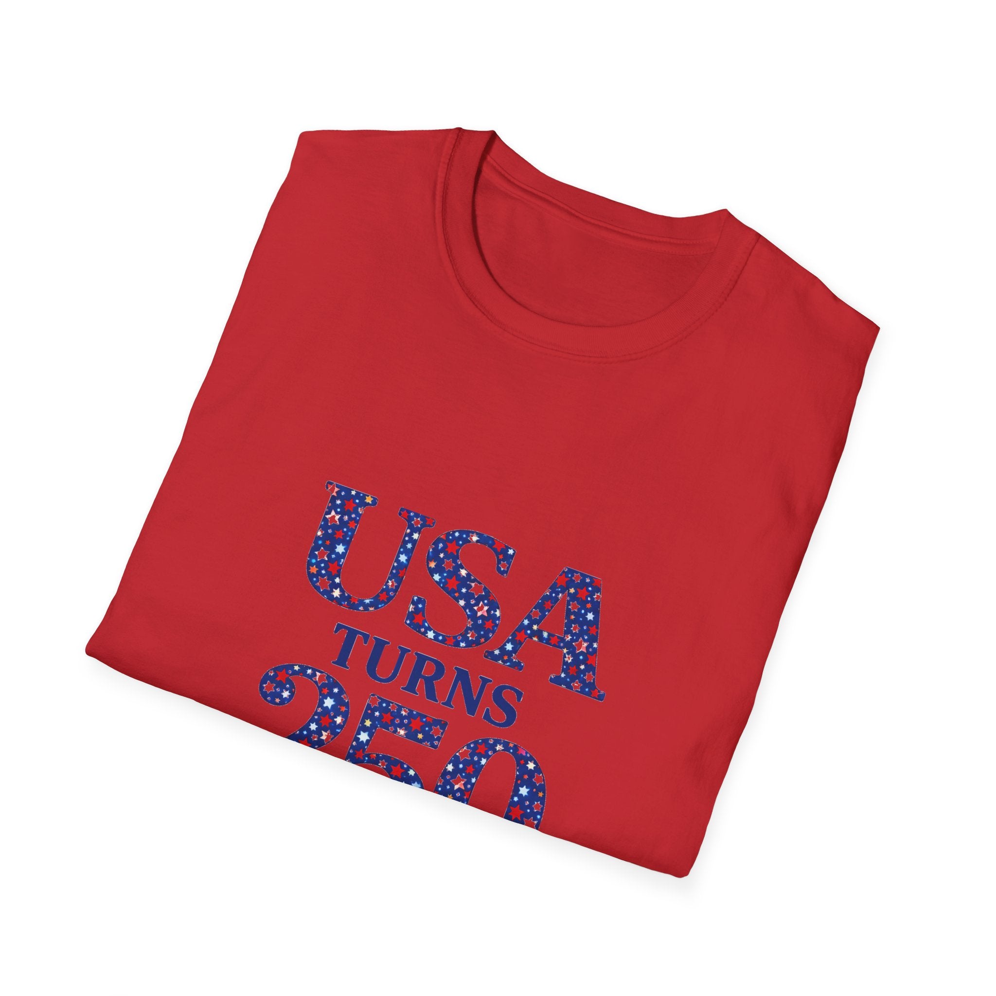 USA Turns 250 Stars T-Shirt — 250th Anniversary Americana Tee