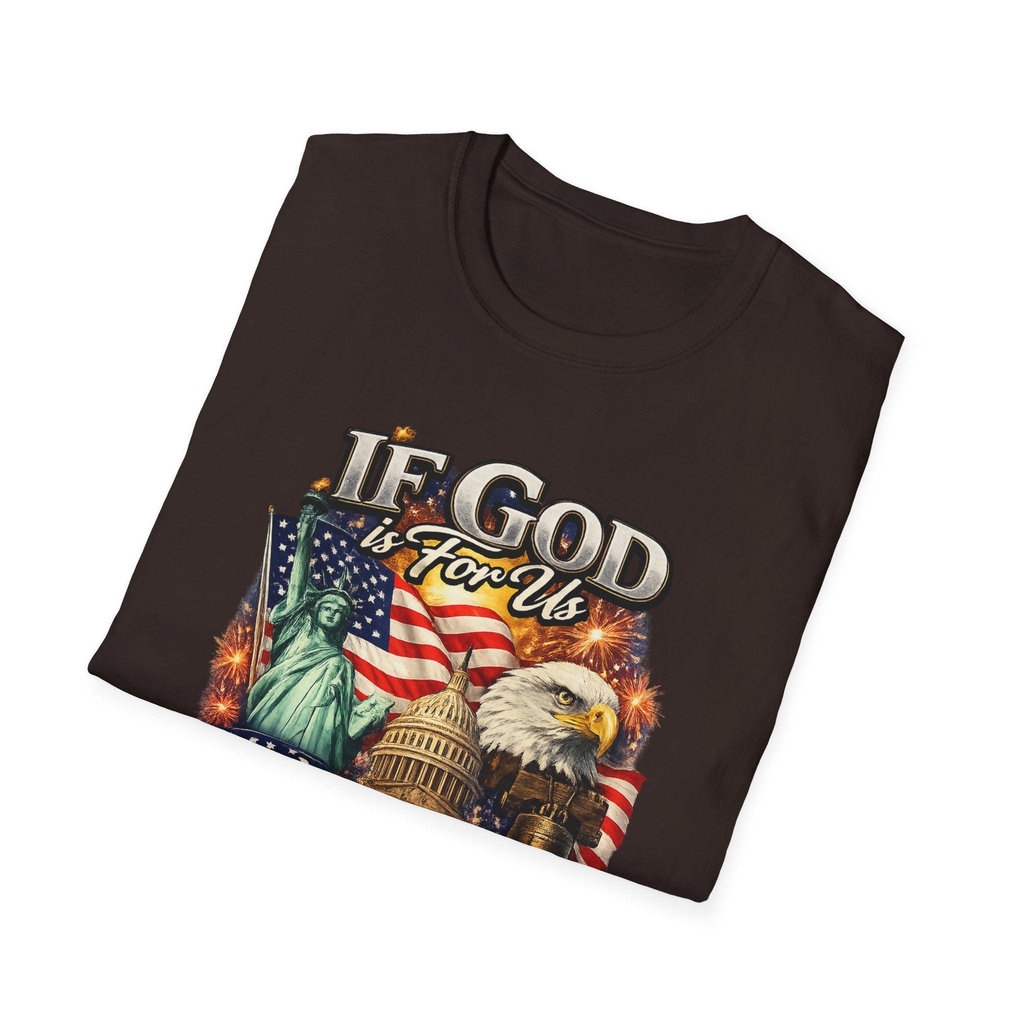 Patriotic 'If God Is For Us' T-Shirt — 250th America Celebration