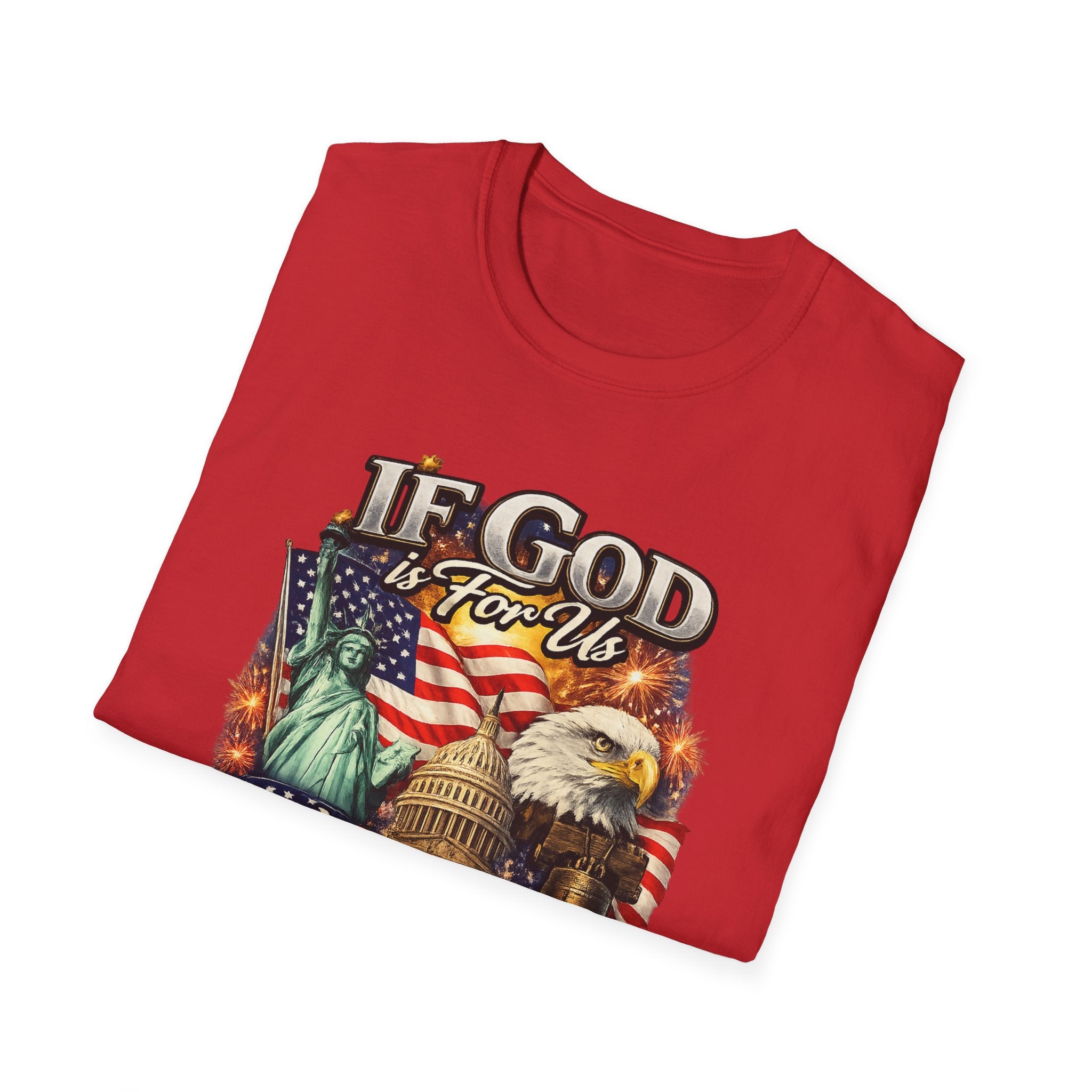 Patriotic 'If God Is For Us' T-Shirt — 250th America Celebration