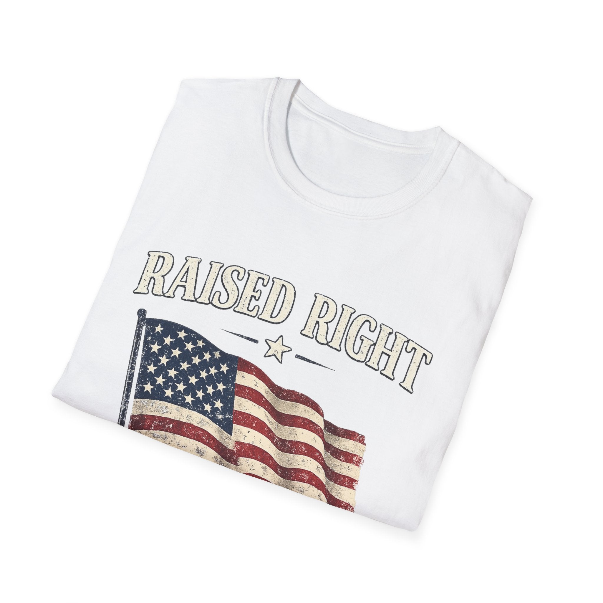 Raised Right Flag T-Shirt — American Flag "Since 1776" Patriotic Tee