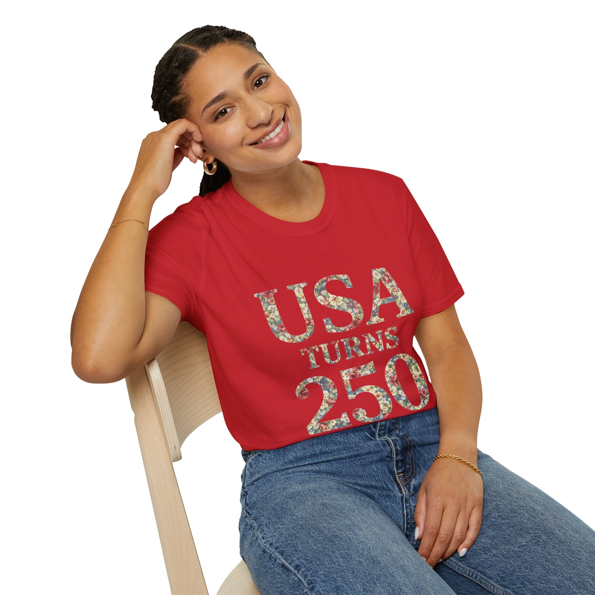 Floral America 250th Anniversary T-Shirt