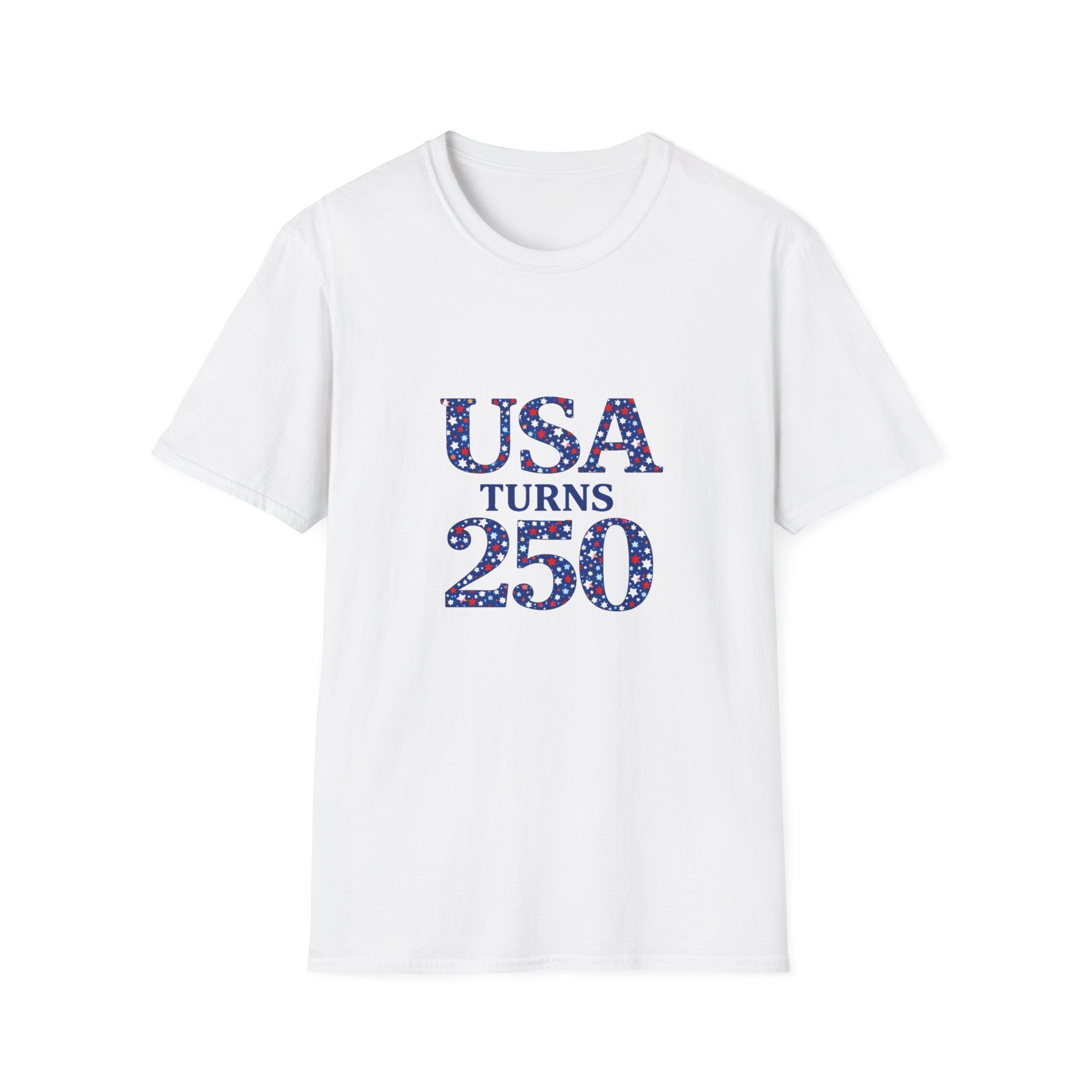 USA Turns 250 Stars T-Shirt — 250th Anniversary Americana Tee