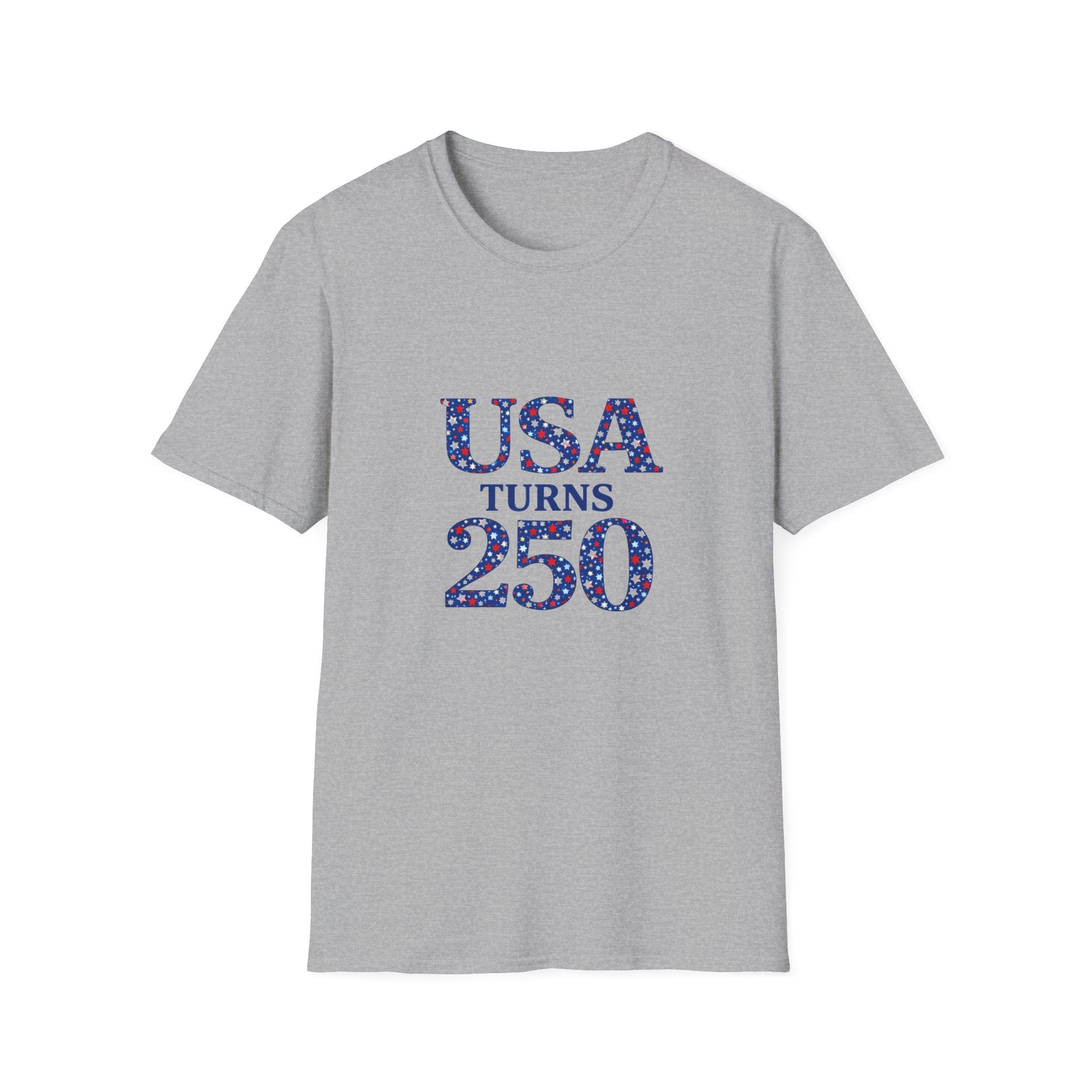 USA Turns 250 Stars T-Shirt — 250th Anniversary Americana Tee