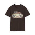 T-Shirt — "Home of the Free 1776" Vintage American Flag Patriotic Tee