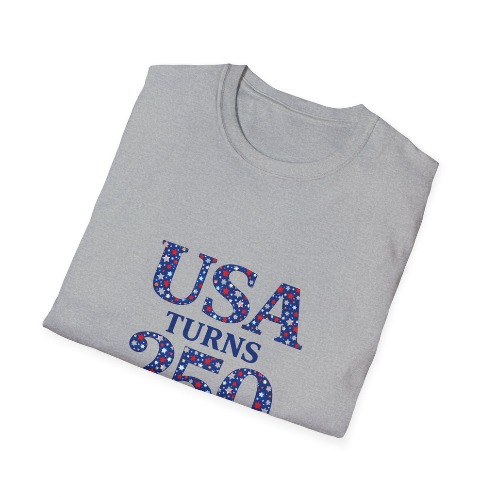 USA Turns 250 Stars T-Shirt — 250th Anniversary Americana Tee
