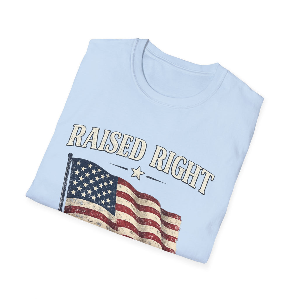 Raised Right Flag T-Shirt — American Flag "Since 1776" Patriotic Tee