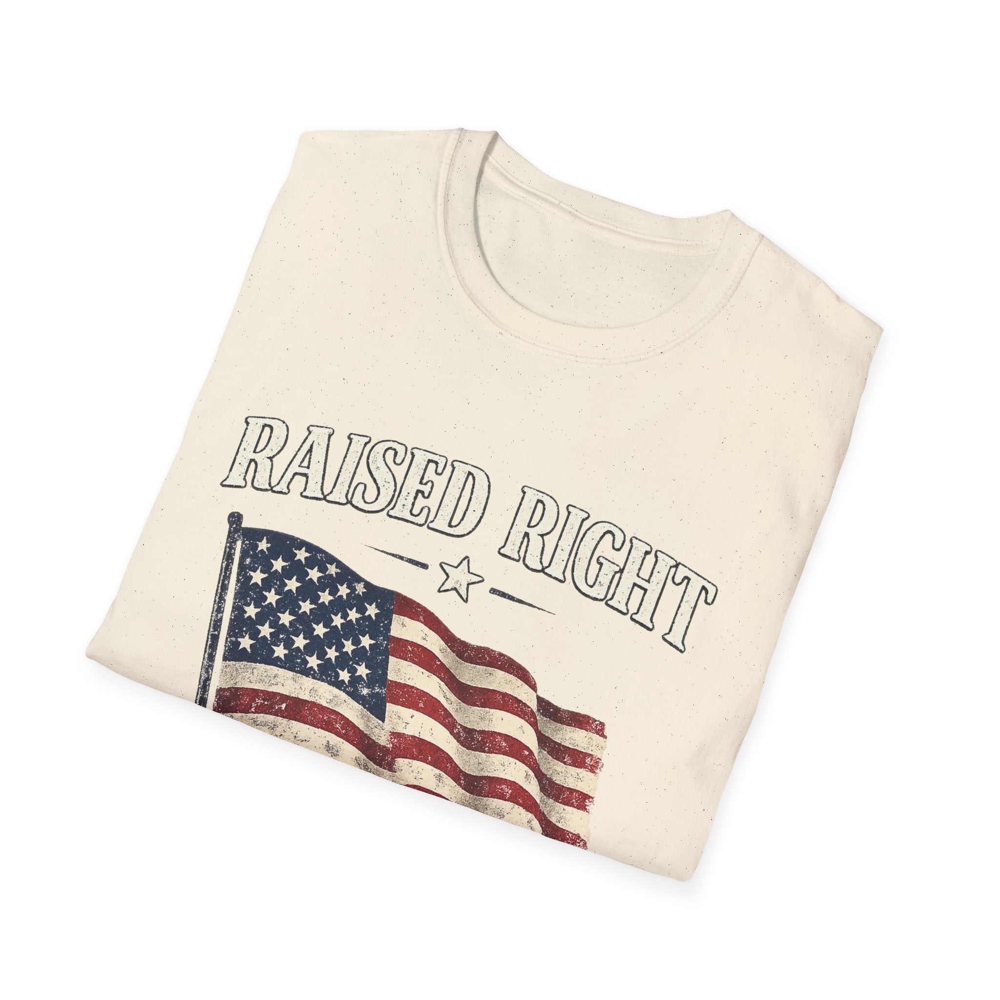Raised Right Flag T-Shirt — American Flag "Since 1776" Patriotic Tee