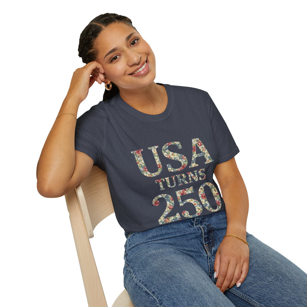 Floral America 250th Anniversary T-Shirt