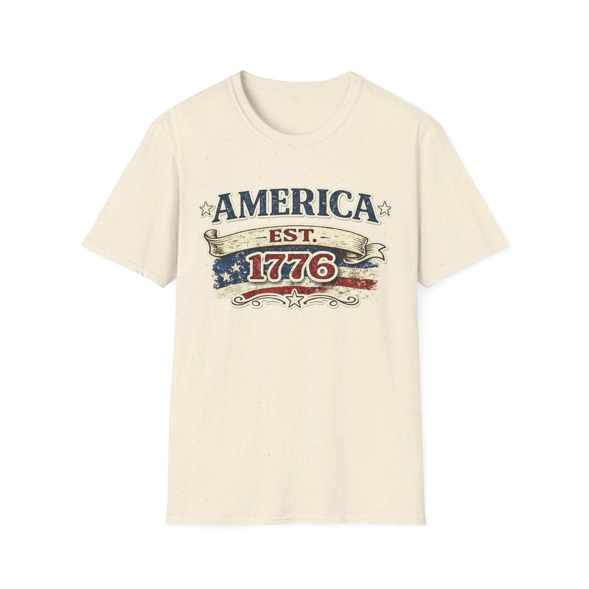 America est 1776 T-Shirt — Vintage Patriotic Tee