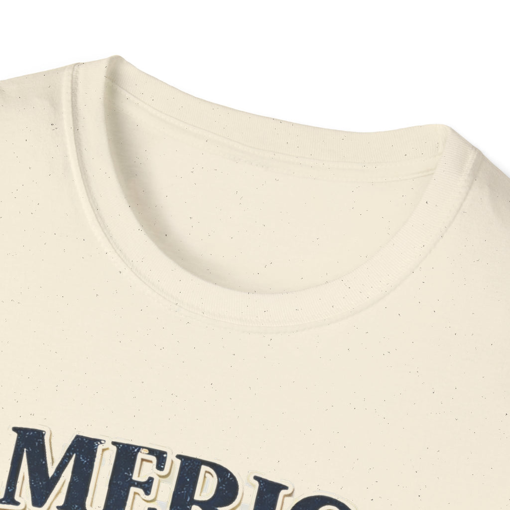 America Living on Prayer and Faith Unisex Softstyle T-Shirt