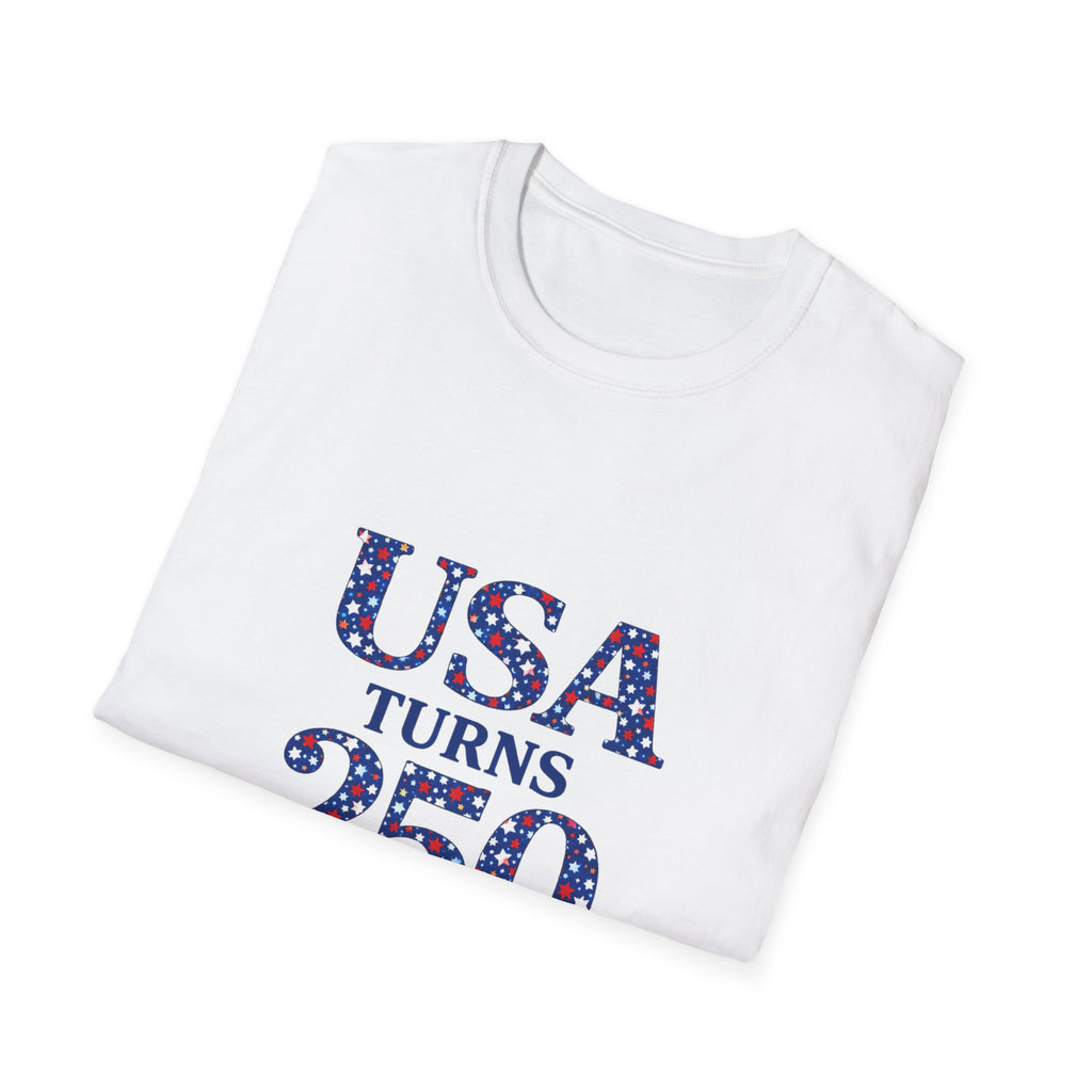 USA Turns 250 Stars T-Shirt — 250th Anniversary Americana Tee