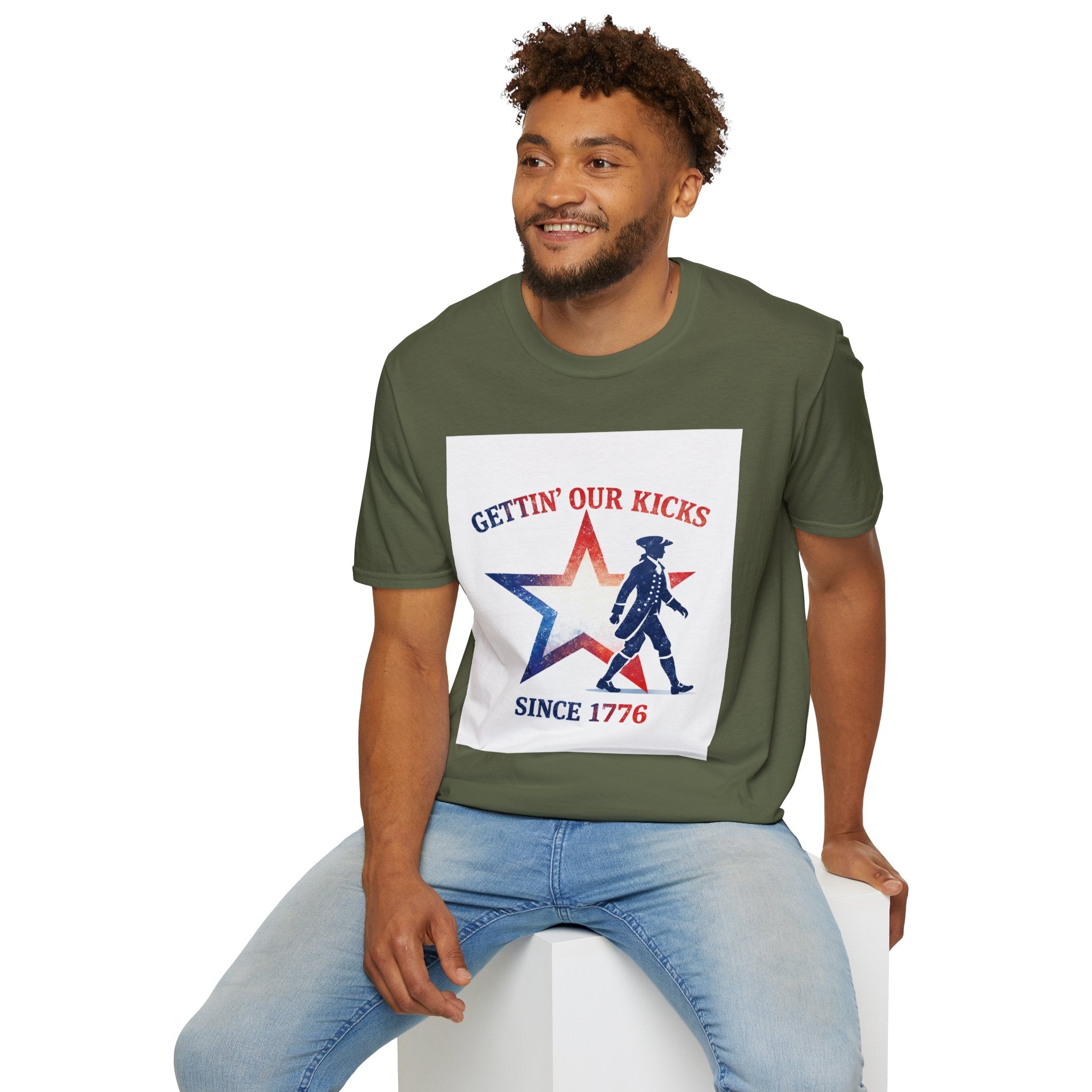 Gettin’ Our Kicks Since 1776 Patriotic Shirt
