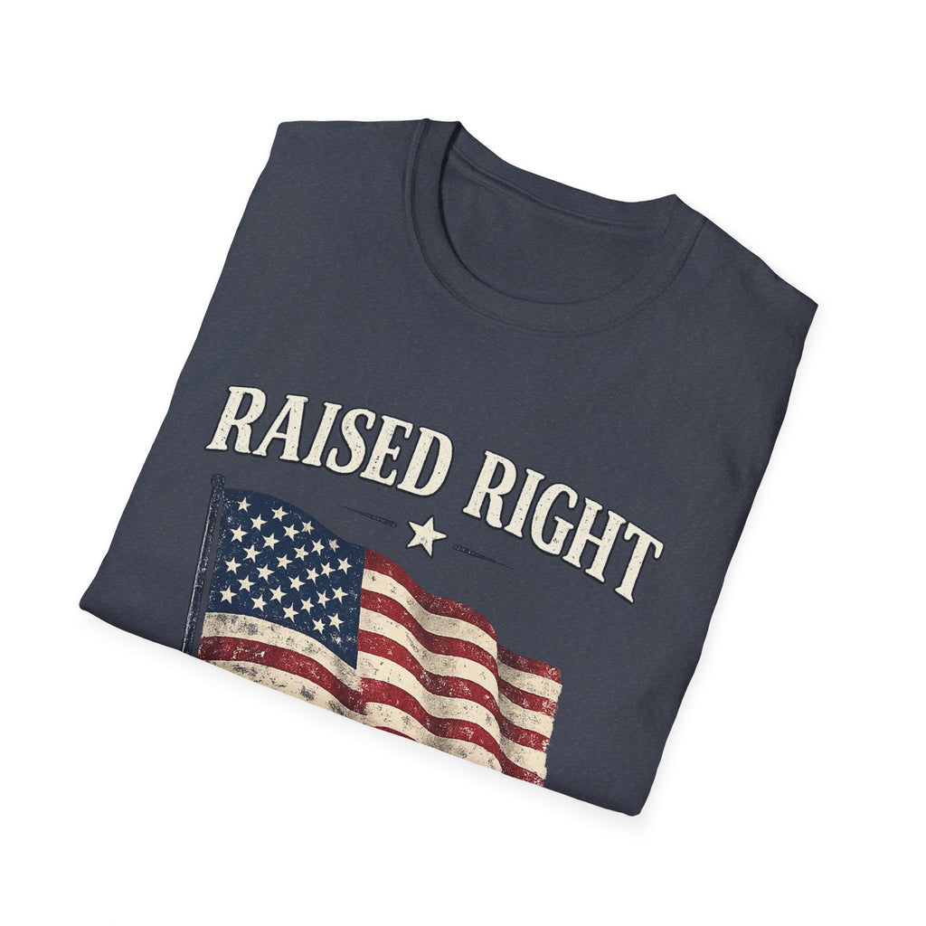 Raised Right Flag T-Shirt — American Flag "Since 1776" Patriotic Tee