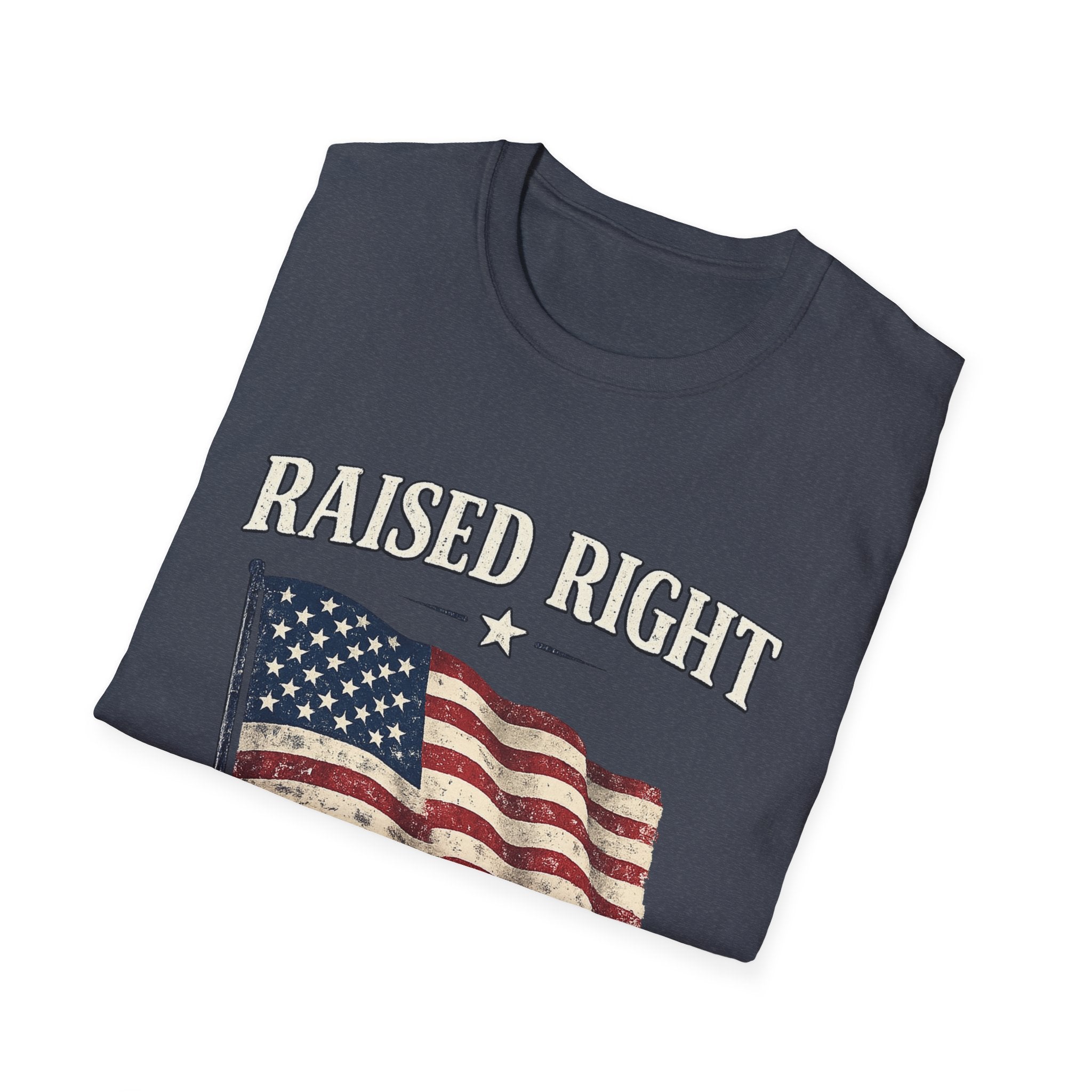 Raised Right Flag T-Shirt — American Flag "Since 1776" Patriotic Tee