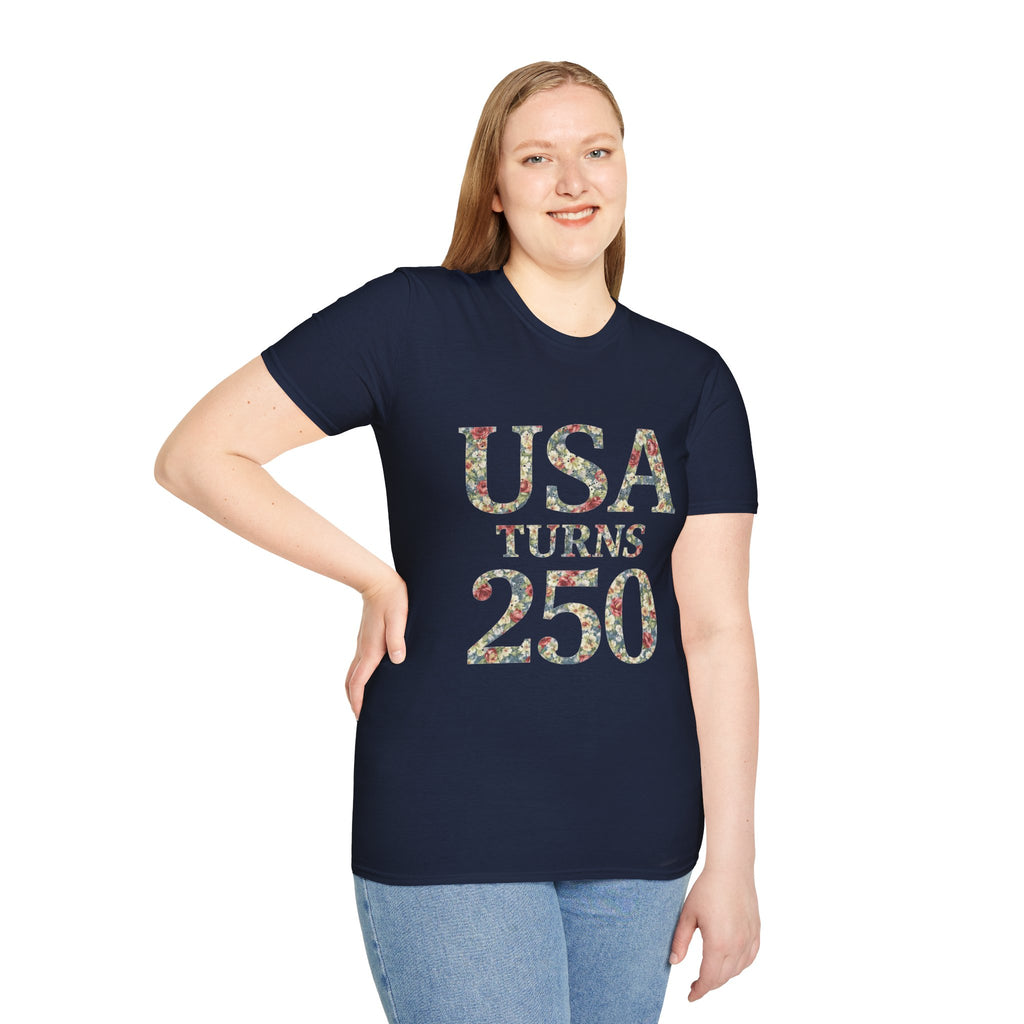 Floral America 250th Anniversary T-Shirt