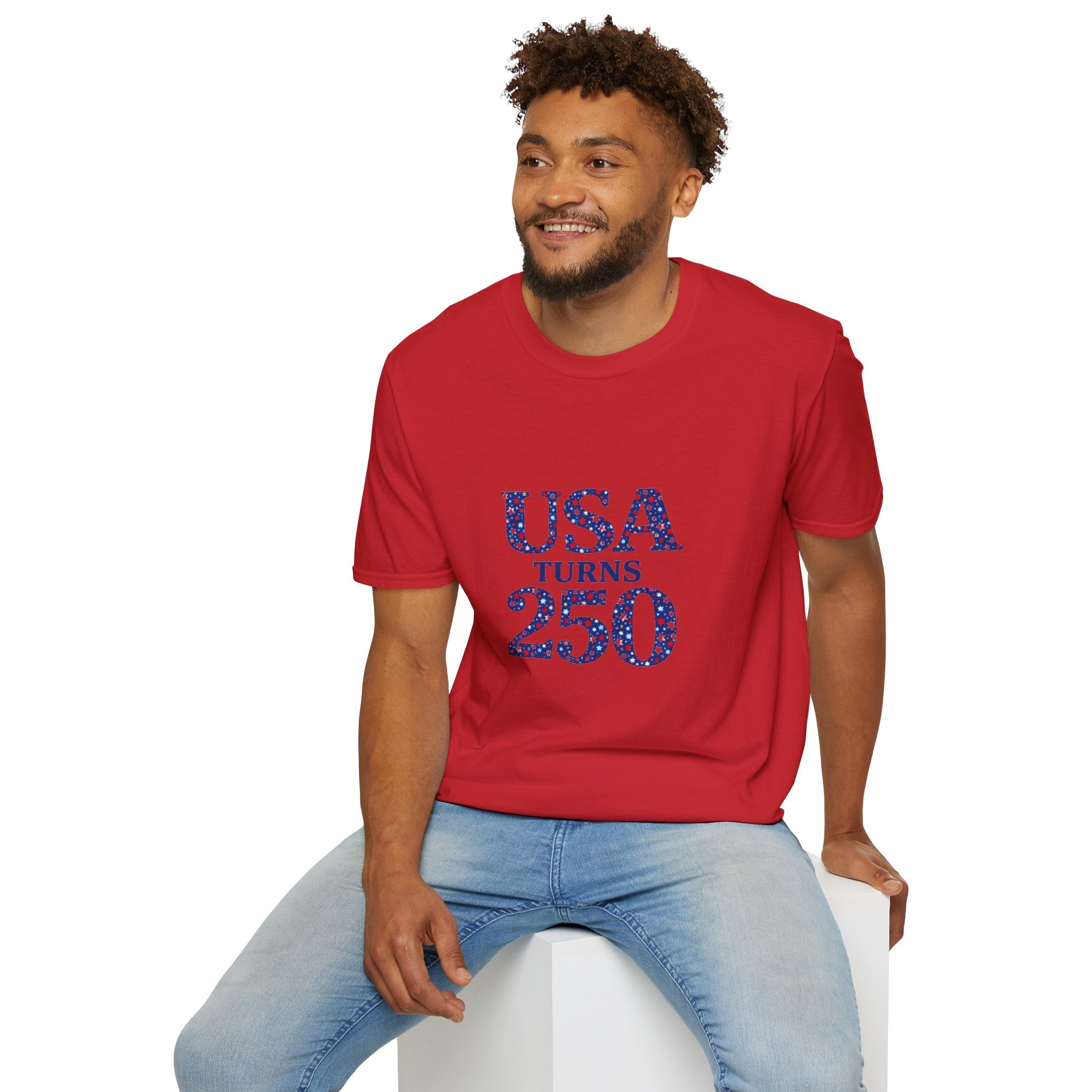 USA Turns 250 Stars T-Shirt — 250th Anniversary Americana Tee