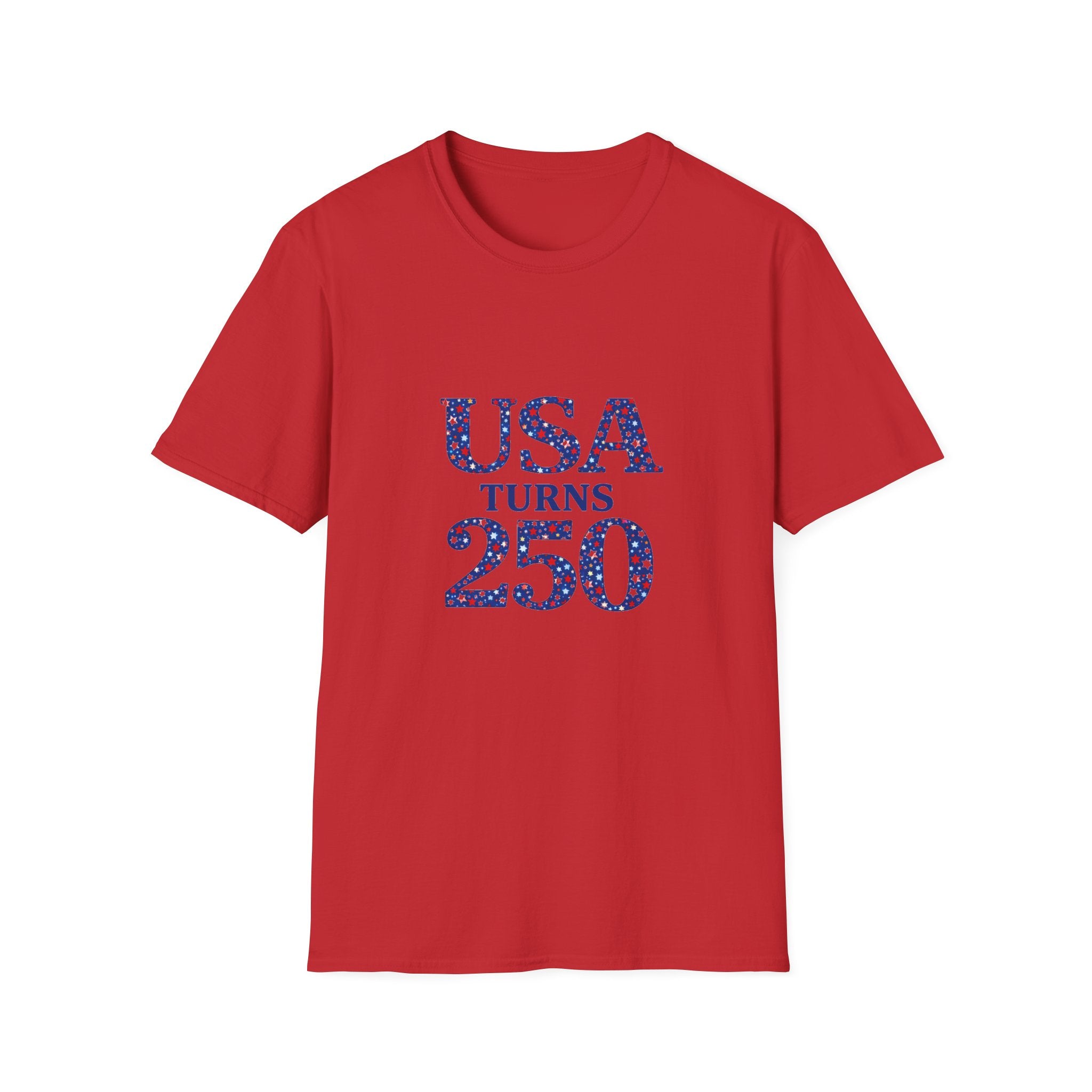 USA Turns 250 Stars T-Shirt — 250th Anniversary Americana Tee