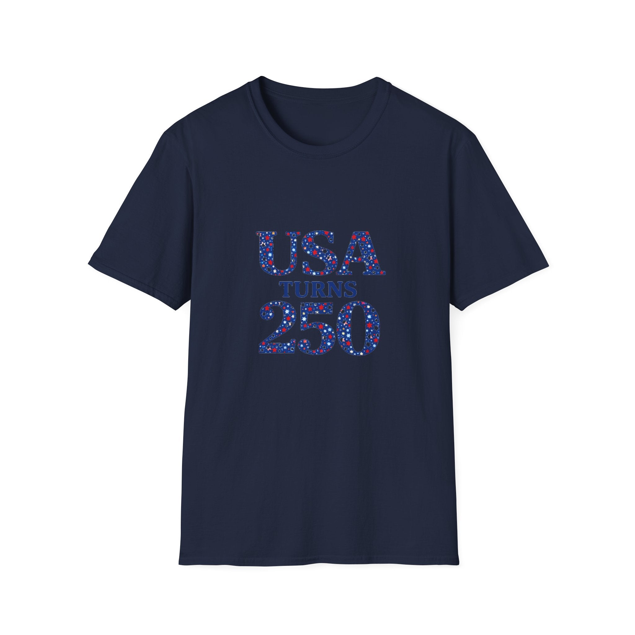 USA Turns 250 Stars T-Shirt — 250th Anniversary Americana Tee