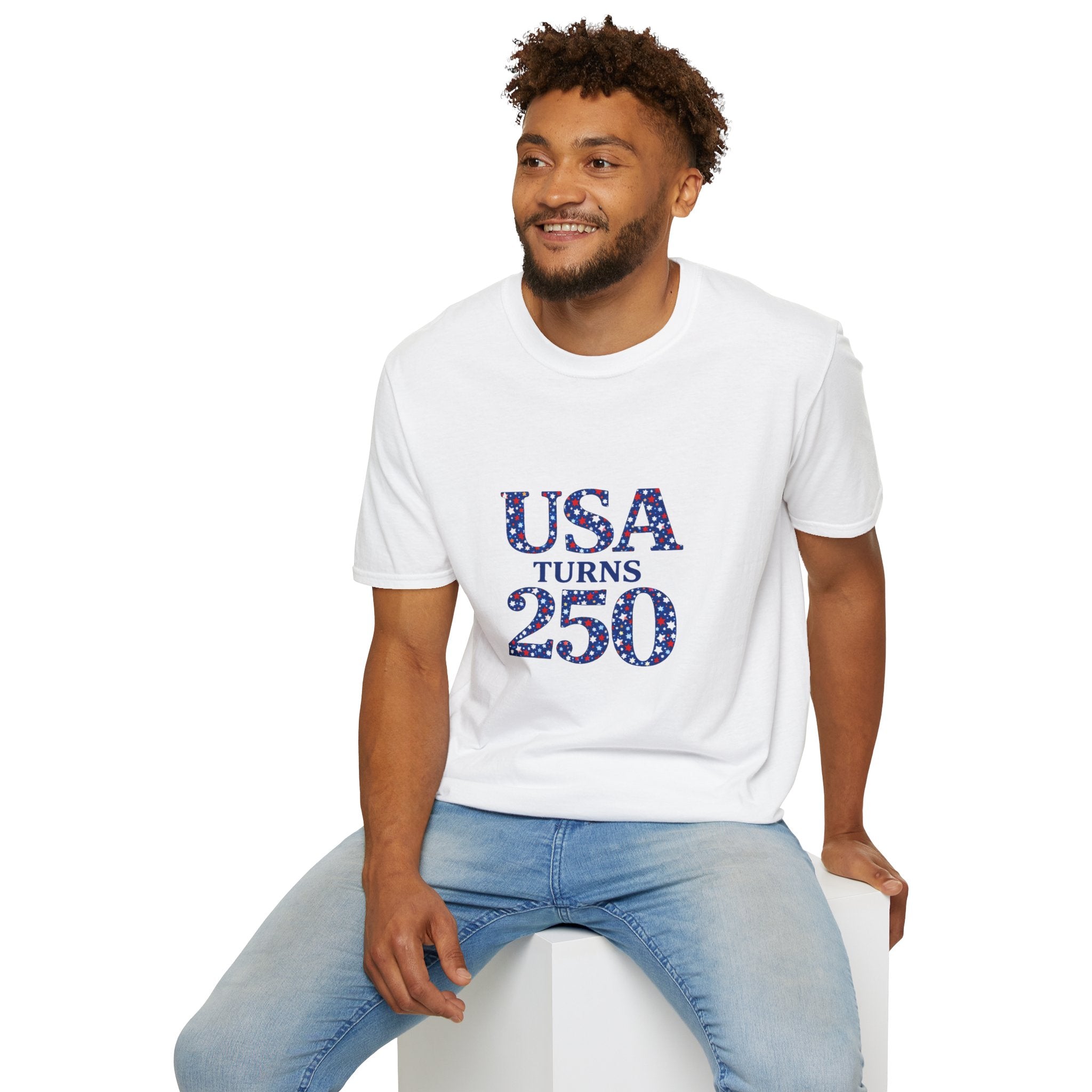 USA Turns 250 Stars T-Shirt — 250th Anniversary Americana Tee