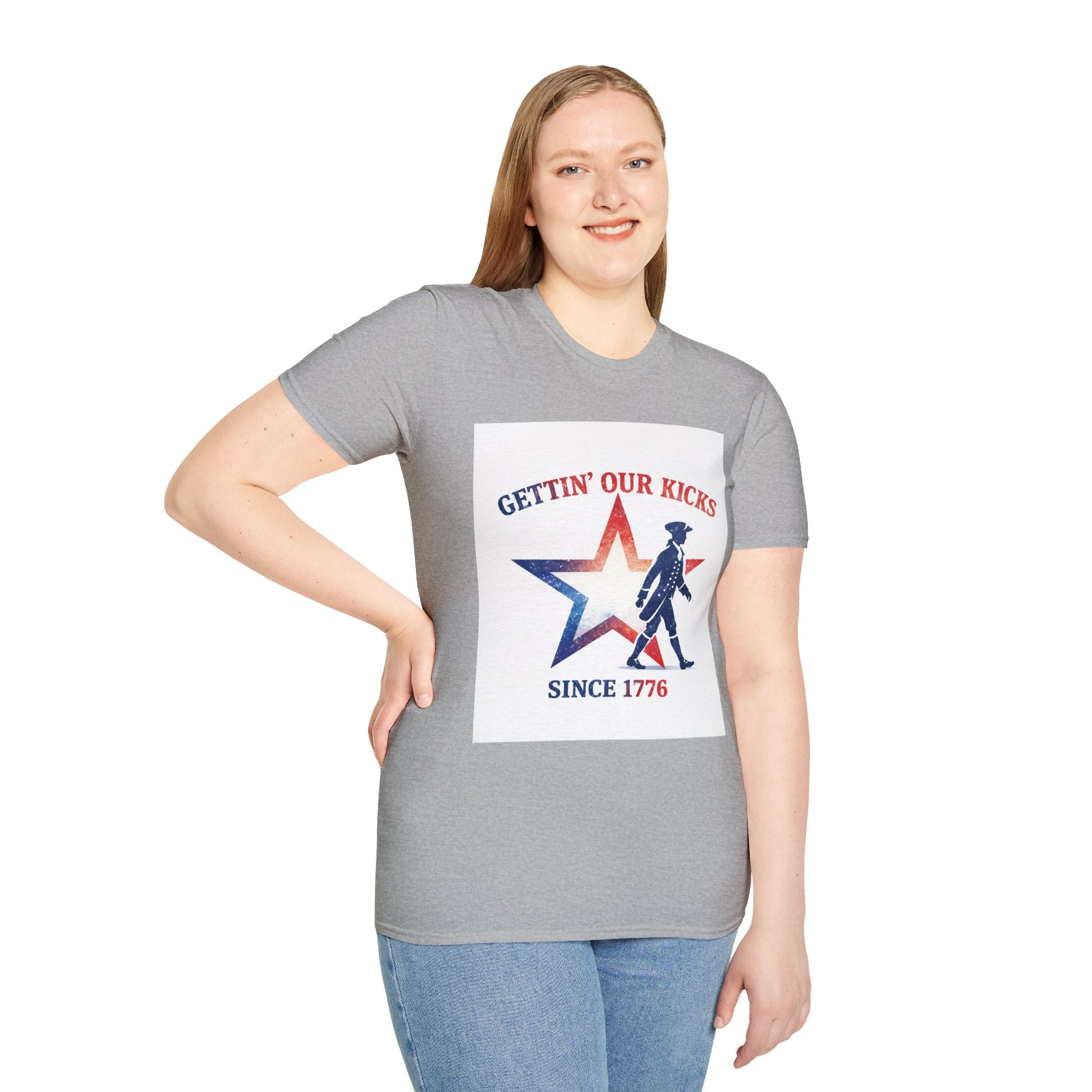 Gettin’ Our Kicks Since 1776 Patriotic Shirt