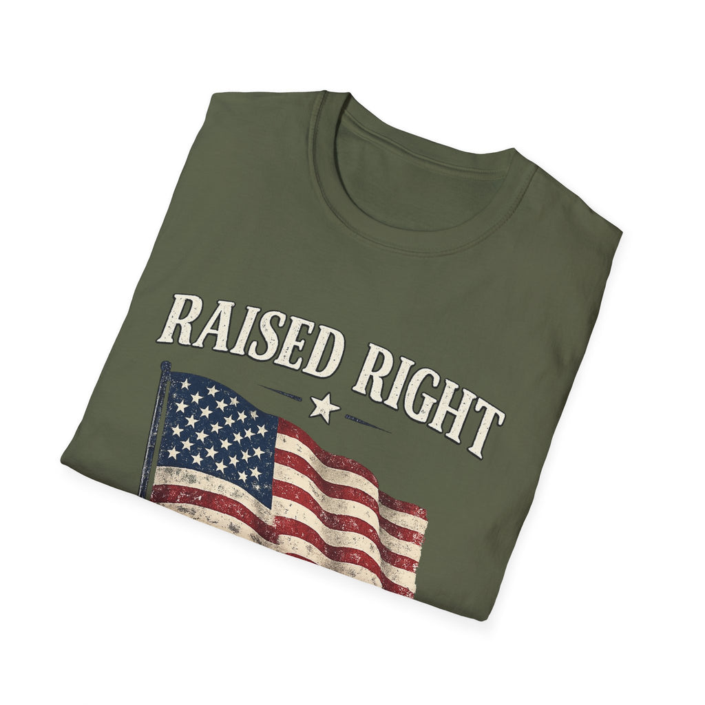 Raised Right Flag T-Shirt — American Flag "Since 1776" Patriotic Tee