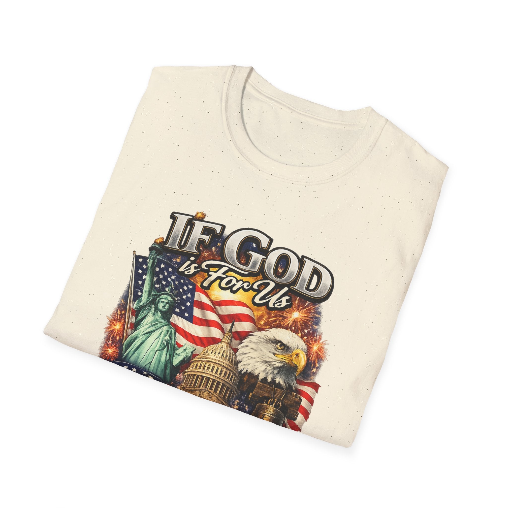 Patriotic 'If God Is For Us' T-Shirt — 250th America Celebration
