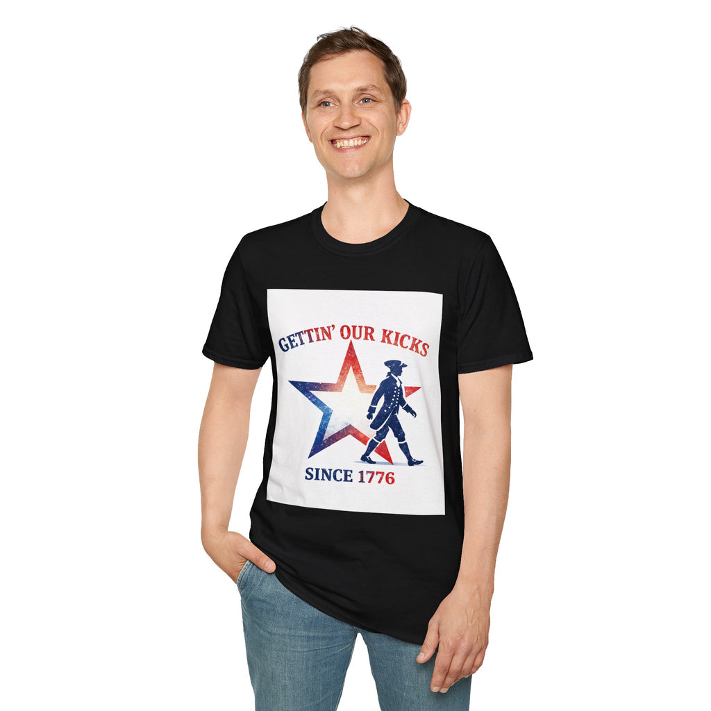 Gettin’ Our Kicks Since 1776 Patriotic Shirt