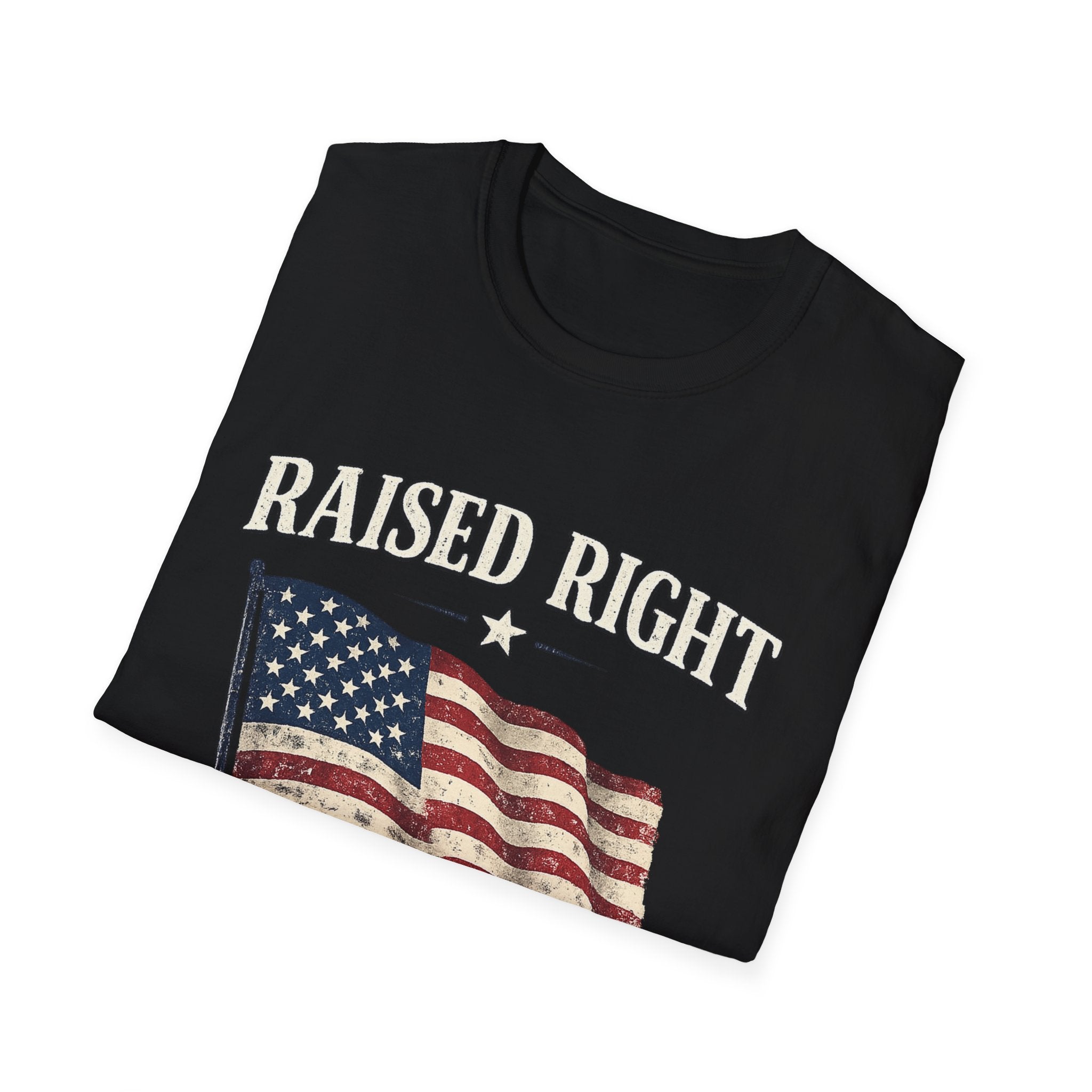 Raised Right Flag T-Shirt — American Flag "Since 1776" Patriotic Tee
